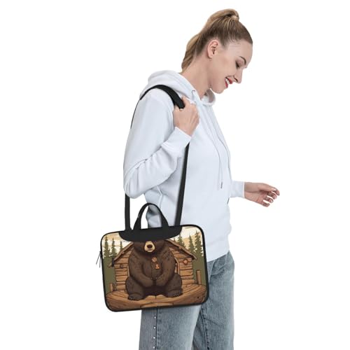 Bolsa de hombro tipo mensajero para laptop unisex miniatura 7
