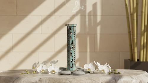 Wooden Incense Stick & Cone Burner Holder Tower Large Organic Eco Friendly Ash Catcher Agarbatti Holder Rustic Style Hand Carved for Meditation Yoga Aromatherapy Home Fragrance Products by The Great Indian Bazaar - Image 5