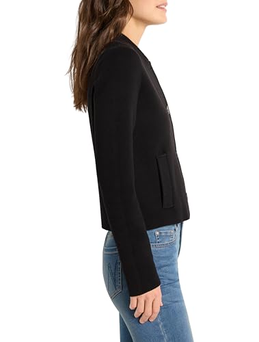 NIC+ZOE Women's Knit Bomber Jacket3