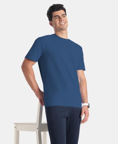 Image of Jockey AM74 Men Microfiber Fabric Round Neck Half Sleeve Activewear T-Shirt with StayFresh Treatment