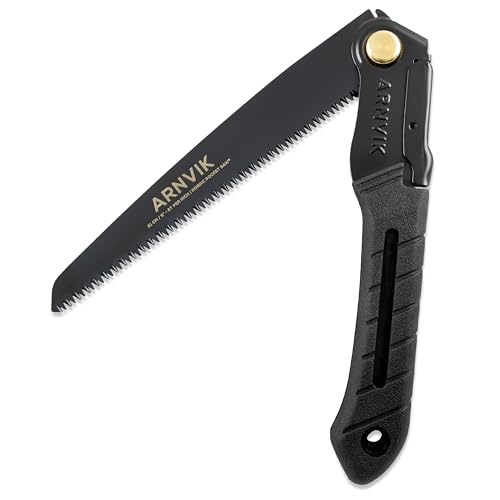 Nordic Pocket Saw Scie à Bois Pour le Jardinage - Scie Pliante Arnvik – Lame en Acier Trempé SK5 de 21 cm Pour Élaguer les Arbres ou Couper le Bois de...