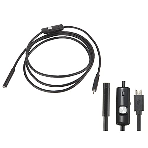 SHURROW USB Snake Inspektionskamera USB C Endoskopkamera mit 6 LED-Leuchten Kompatibel mit Android Phone Windows PC – Bild 6