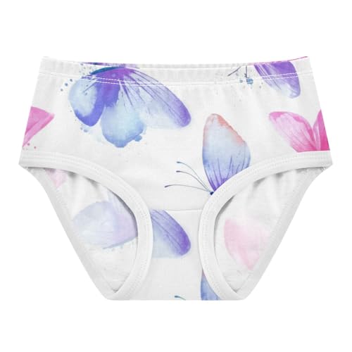 Pastel Pink Purple Butterflies Toddler Girls Underwear 2t Cotton Panties Little Girl Personalized Kids Undies Briefs