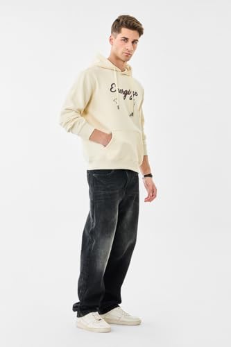 Image of SNITCH Men Casual Hoodie| Oversized Fit Hooded Neckline with Graphic Print & Long Sleeve| Soft Cotton-Polyester Blend for Daily Winter Wear & Streetwear