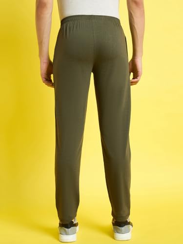 Image of bearbrother Men's Regular Fit Solid Trackpants