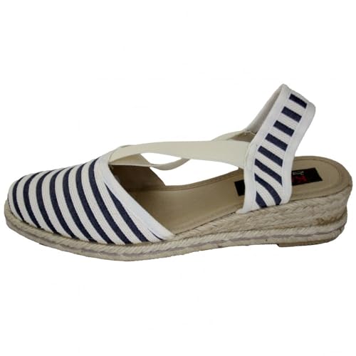 Espadrilles compensées à rayures parfaites pour vos sorties d'été