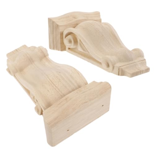 Molduras de madera tallada estilo europeo para decoración interior y relieve de muebles