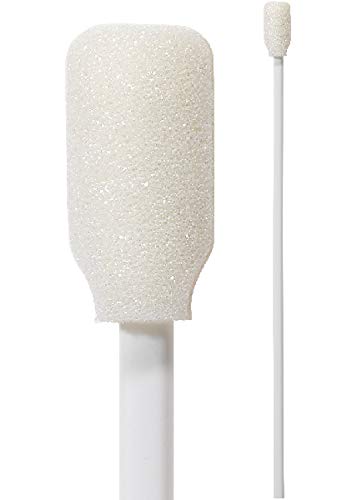 Swab-its® Rectangular Foam Mitt Swabs – 9” Extra-Long Polypropylene Handle | Lint-Free, Reusable Industrial Cleaning & Application Swabs | Bag of 500 | Made in USA (71-4540)