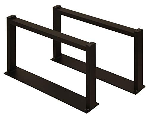 サンニード ローテーブル用レッグ 2個1組 ブラック 奥行60 高さ35cm テーブル 脚 アイアン パーツ LTLG2-BK