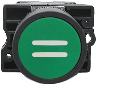 Bouton tactile plat XB2 EZZON mécanisme 22mm haute précision vert