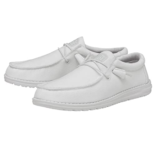 Image of HEYDUDE Men's Wally Sox Slip On Shoe, Arctic Size 8 | Lace Up Loafer | Lightweight Comfortable Casual Shoe