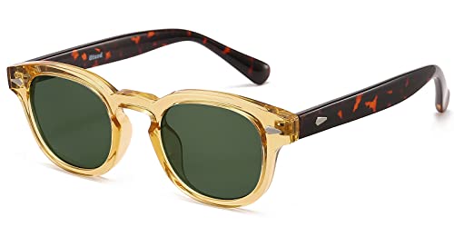 Gtand Unisex Vintage Retro Round Style Tinted Sunglasses For Men Women Fashion Circle Sun Glasses 46mm