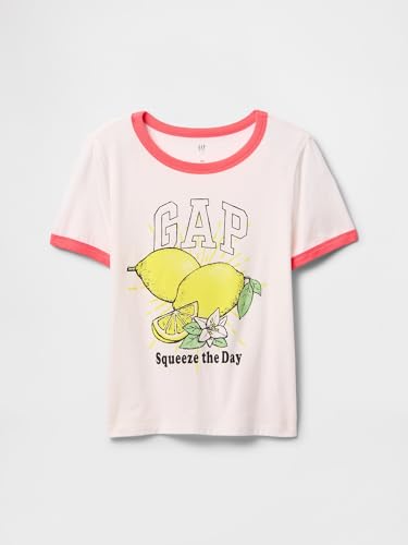 Image of Gap Girls Short Sleeve Logo Tee T-Shirt