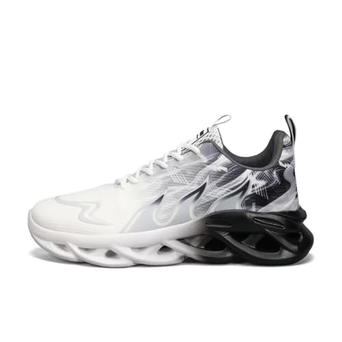 Jakcuz Men Sneakers Sport Shoes with Arch Support Breathable Lace-up Workout Men Running Shoes2