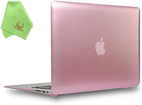 UESWILL Case for 2010-2017 Release MacBook Air 13 inch, Rose Gold