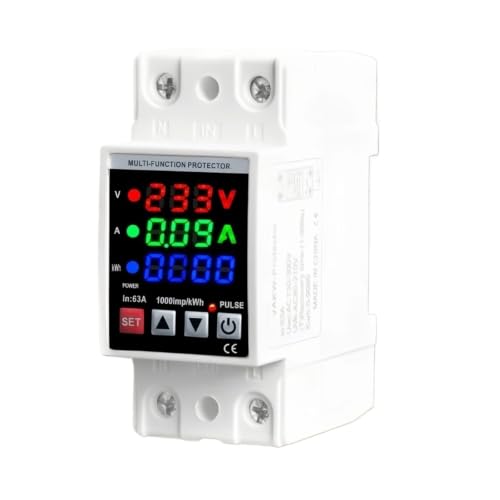 3in1 DIN Rail Over/Under Voltage Switch 63A