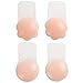 Chalier 2 Paires Soutien Gorge Adhesif sans Bretelles Couvre-tétons Push-up Réutilisable pour Femmes Soutien-Gorge Collant Invisible en Silicone Imperméable
