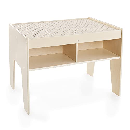 Guidecraft Io Blocks Center: 458 Building Pieces, 400 Io Blocks And 4 Storage Bins With Activity Table For Kids - Stem Educational And Learning Toy For Toddlers #TOP2