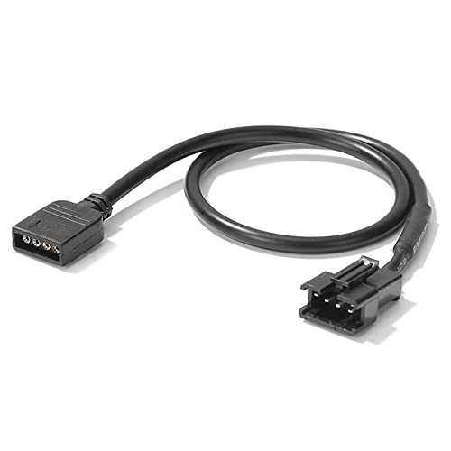 LUOFANG Cable de conversión Adaptador RGB de Placa Base de 30cm, Tira de luz Led RGB de 5V, 3 pines/12V y 4 Pines para Pieza, línea de Tira de luz de computadora