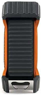 ECOXGEAR EcoEdge Plus GDI-EXEGPL400 Rugged Waterproof Floating Portable Bluetooth Wireless 20 Watt Smart Speaker with Bottle Opener and LED Party Lights (Orange) (Renewed)
