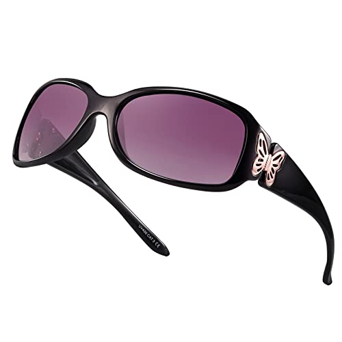 Fimilu Sunglasses For Women Polarized Uv400 Protection Wrap Around Glasses Trendy Butterfly Decor Fashion Accessories #TOP7