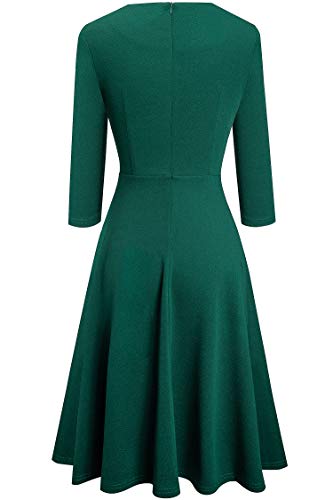 Image of HOMEYEE Women's Cocktail A-Line Embroidery Casual Party Summer Wedding Guest Dress A079