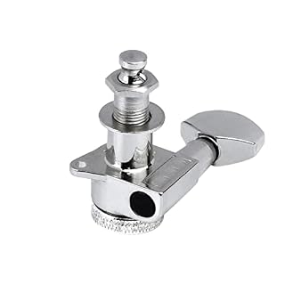 KESHUO 6L Tuners De Verrouillage Tuning PEGS Guitar De Guitare Électrique Chrome pour Guitare Gaucher Tuner Mécaniques… – Image 4