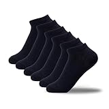 (百方)【強力消臭靴下】ソックス ギフトBOX付き6足組セット メンズ 臭わない 無臭 アンクル丈 ミドル丈 リブ カジュアル 高級綿40コーマ糸 銀イオン(フリーサイズ, 黒アンクル丈)…