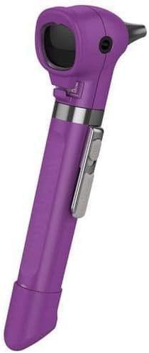 Otoscope de poche à fibre optique LED prune pour l'examen auriculaire mobile