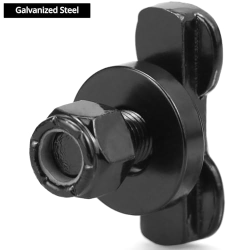 QWORK L-Track tuerca roscada doble lengüeta 6000 libras de acero 4