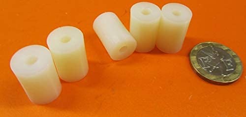Natural Nylon Spacer Unthreaded No 8 Screw Size x .500" OD x .166" ID x .750" Length 200 Pcs