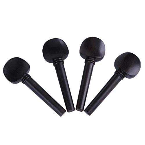 4pcs ebano piroli strumenti musicali per violino 4/4 parti di ricambio  Black Collectsound