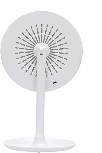Espelho de Maquiagem Touch Ampliador 5X com Ventilador e Luz LED Portatil Espelho de Mesa - Pronta E