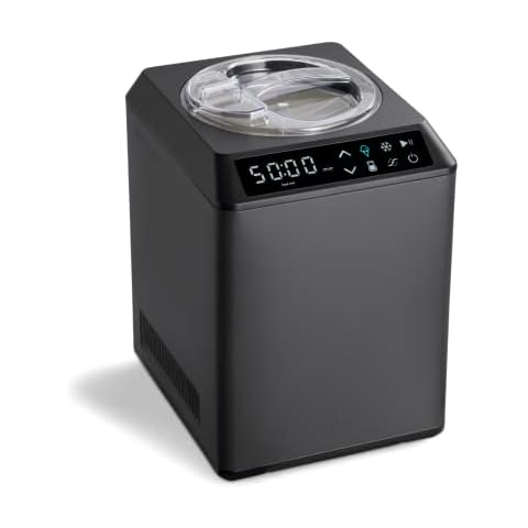 SPRINGLANE Eismaschine & Joghurtbereiter Erika 2,5 L mit selbstkühlendem Kompressor 250 W, Eiscrememaschine aus Edelstahl Cover