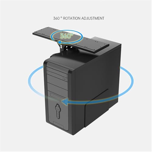 Soporte ajustable para CPU bajo escritorio y montaje en pared, soporte universal para torre PC miniatura 4