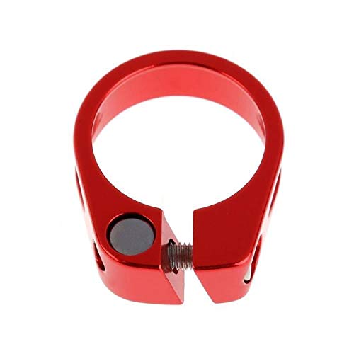 PLATT Bike Seat Post Clamp Aluminium Alloy Bicycle Seatpost Collar 28.6mm / 31.8mm /34.9mm Red - Thumbnail 5