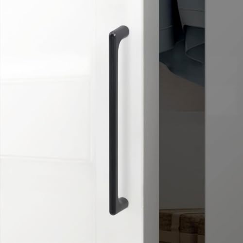 POVEFONK 10 Pack 7-1/2 Inch(192mm) Matte Black Kitchen Cabinet Handles Cabinet Pulls Black Drawer Pulls Kitchen Cabinet Hardware Kitchen Handles Drawer Pulls Dresser Handles by POVEFONK - Used condition - Image 3