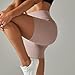 DCEHGEW Women Stretchy Breathable Tights Yoga Athletic Shorts for Fitness Cycling Gym Workout Biker-Sr016-17-L