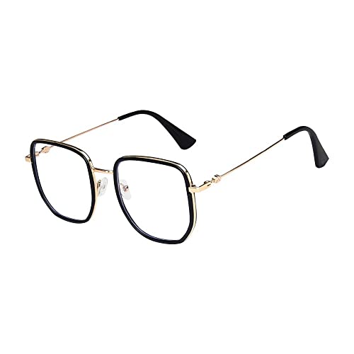 Image of HomeSoGood Classic Square Blue Light Blocking Glasses for Women Men,Stylish Metal Frame Computer Glasses non-Glare Eye Accessories