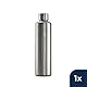 sodastream 0,8L DUO Thermic Metallflasche Edelstahl | Spülmaschinengeeignet | Kompatibel mit DUO & E-DUO | Hält bis zu 12 Stunden warm & kalt | 1er-Pack