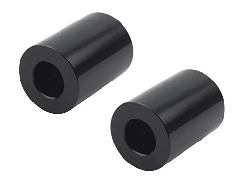 ポッシュ バイク用品 アルミユニバーサルカラー ブラック  2個入り 123010-06