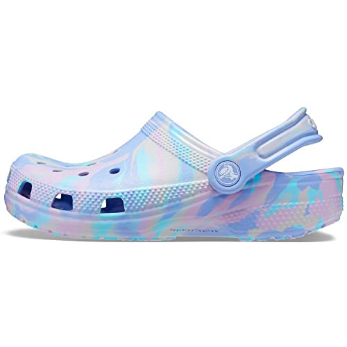 crocs kids39 classic marbled tie-dye clog