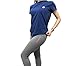 Lotto T Shirt Donna Mezza Manica Estiva Corta, Maglietta Donna per Il Tempo Libero, Palestra, Fitness, Running, Yoga, Pigiama (Blu Melange, XL)