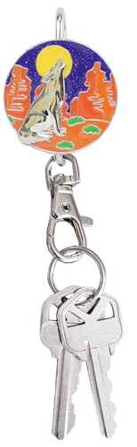 Finders Key Purse Coyote hurlant porte-clés de sac à main pour femme organisée