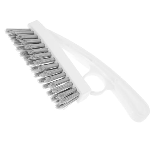 TOGEVAL Heavy Duty Stiff Bristle Grout Scrubber Brush with Ergonomic Handle for Bathroom and Shower Tile Deep Cleaning Corner and Floor Tile Joint Cleaner for Tough Stains Removal