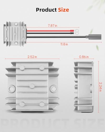 Mini Boost Converter Fit for Starlink 12V-12V/24V to 48V Input Battery, Output 1.5A 72W, 18AWG Waterproof DC Female (25cm) Compatible with Max 45m/150Ft+Starlink Mini Power2