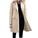 Produktbild Dyhxuan Winterdicke Winterjacke Damen Wolljacke Wollmantel Langarm Umlegekragen Übergangsjacke Hemdjacke Lässig Einfarbige Winter Mantel Hemdjacke Windbreaker Hemdmantel Windjacke Freizeitmantel