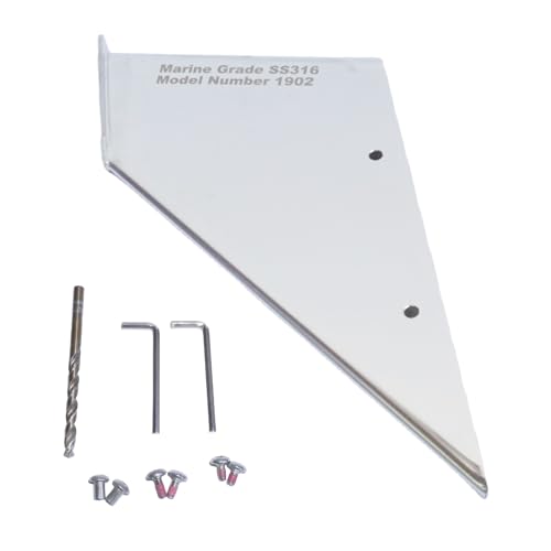 SeaSierra Boat Marine 27151 Skeg Protector Guard Kit Compatible with Yamaha 150 175 200 300 350 HP Outboard Models Stainless Steel