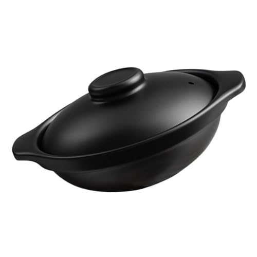 ULTECHNOVO Olla de Cerámica para Arroz y Estofados para Personas Resistente Altas Compacto Limpiar