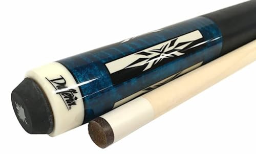 Taco de Billar Dufferin D360 Azul con Diseño Negro y Blanco miniatura 3